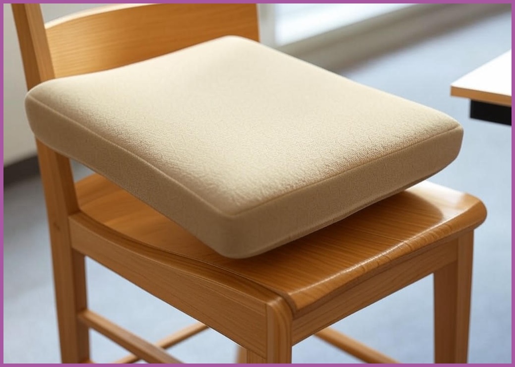 Zebeer 사각 메모리폼 방석 사무실 의자방석 차량용 45*45*4cm 1개