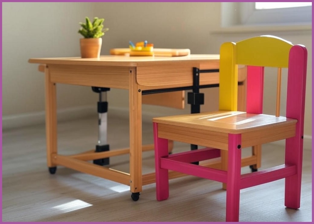 가제트 어린이 책상 의자 세트 가구 유아 초등학생 아동 키즈 높이조절 발받침 미술 놀이 테이블, 단품