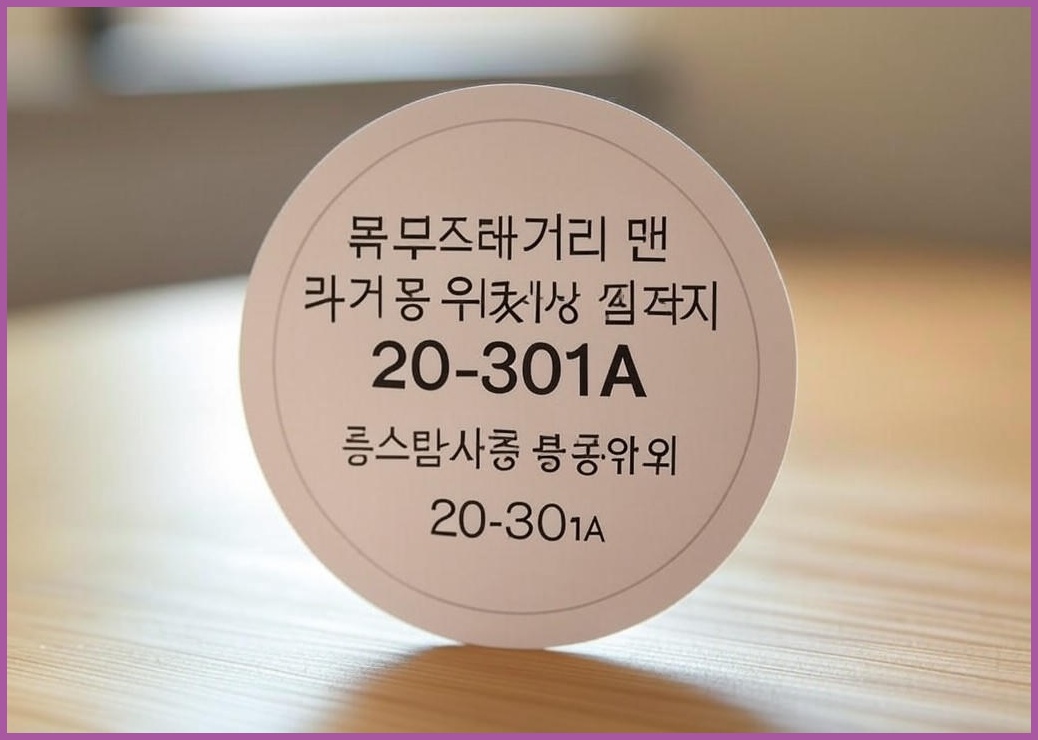 쁘띠팬시 칼라 분류용 원형 라벨 견출지 20-301A