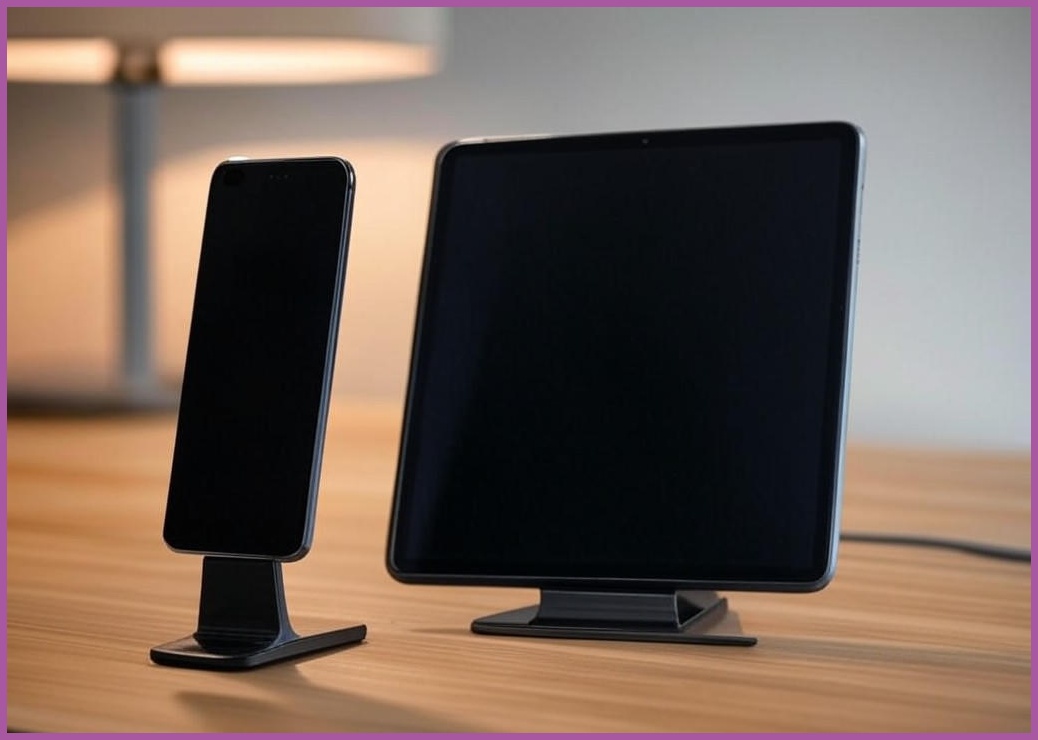 슈프렌 메탈 휴대폰 테블릿 스탠드 거치대 탁상 명함 다용도 홀더, 블랙, 2개