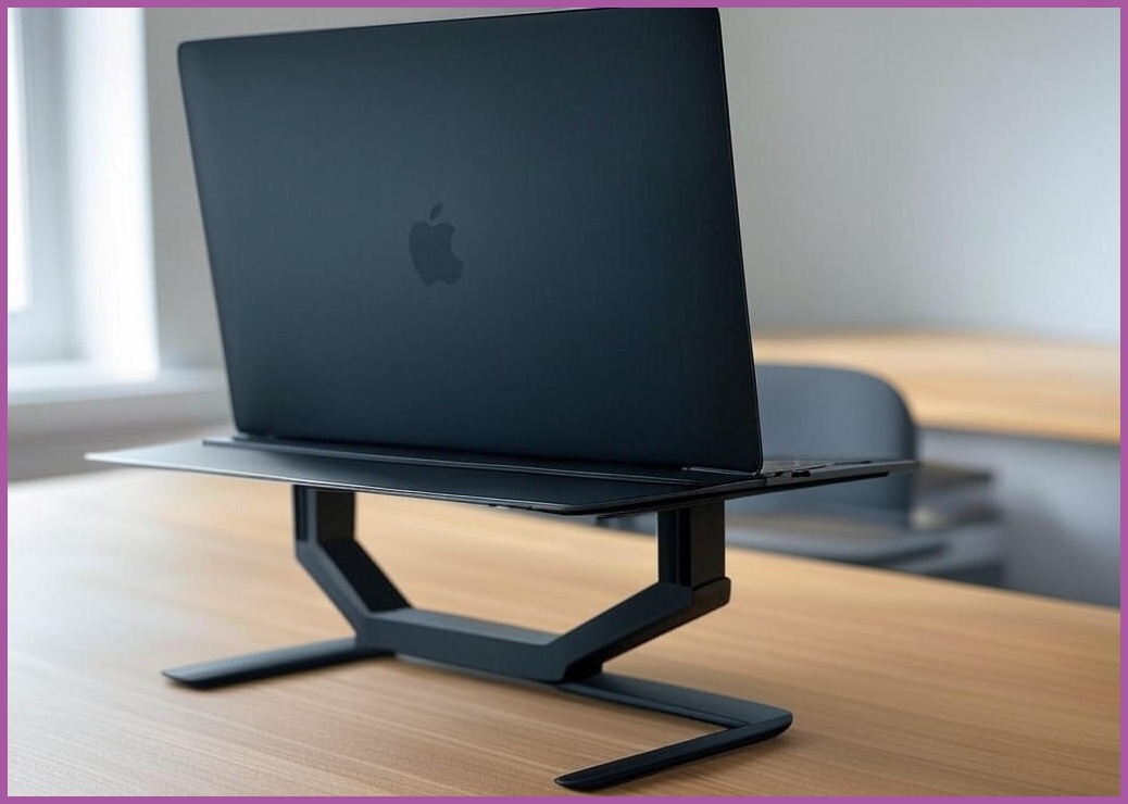 아모르주 360도 회전 높이 조절 노트북 거치대 맥북 받침대 태블릿 스탠드, 블랙, 1개