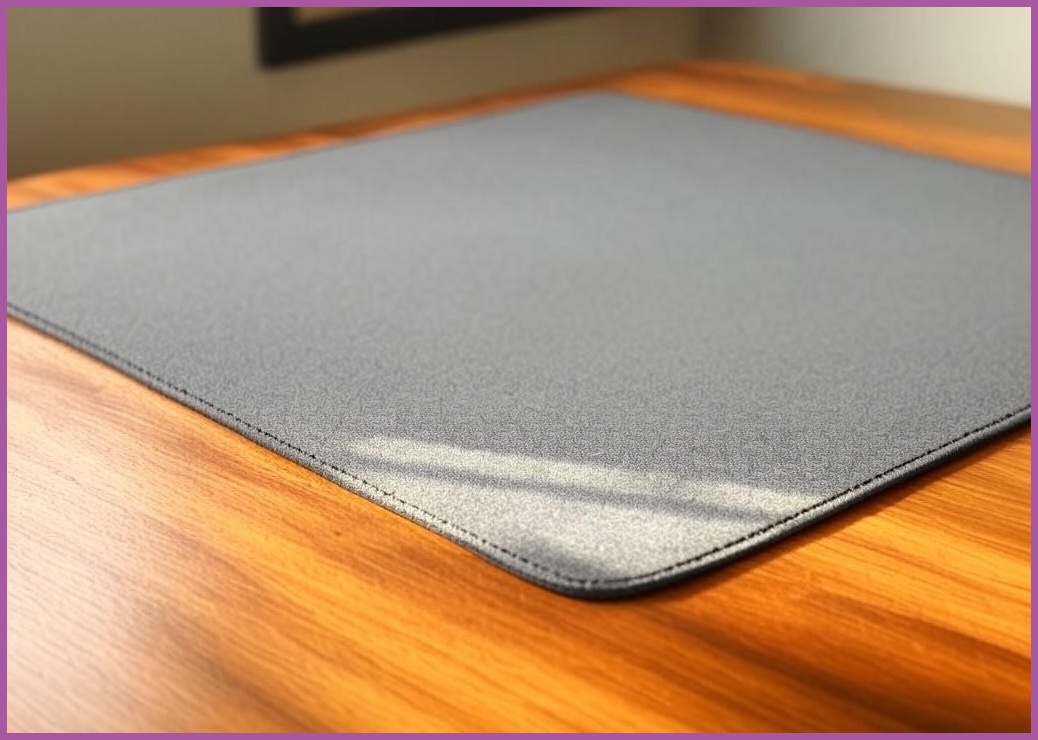 유니비 고급형 양면 데스크 매트, 카키+그레이