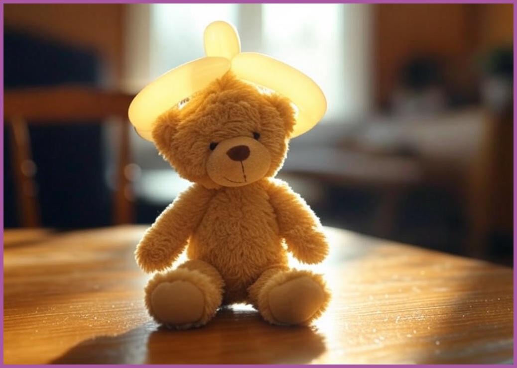 인테리어 미니 벌룬 곰돌이 오브제 장식 소품, A