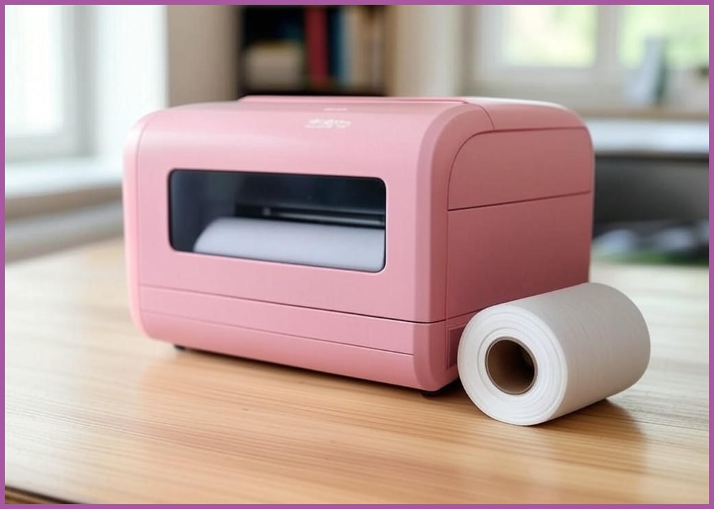 [정품AS가능당일발송] peripage 라벨프린터 모바일 휴대폰 프린터기 미니 타투프린트 A40, 1개, 300dpi 프린터[핑크색]+롤용지 1개