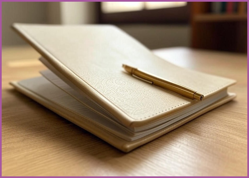 푸꾸푸꾸 빈티지 가죽 다이어리 업무 만년 바인더, 베이지